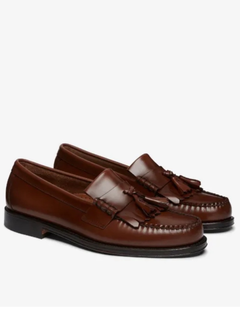 Bass Weejun Wine Leather Tassel Loafers
